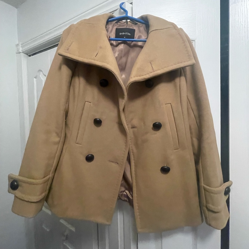 Babaton tan winter coat